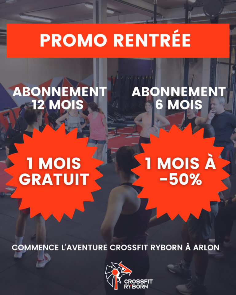 PROMO rentrée 2024 Crossfit ryborn